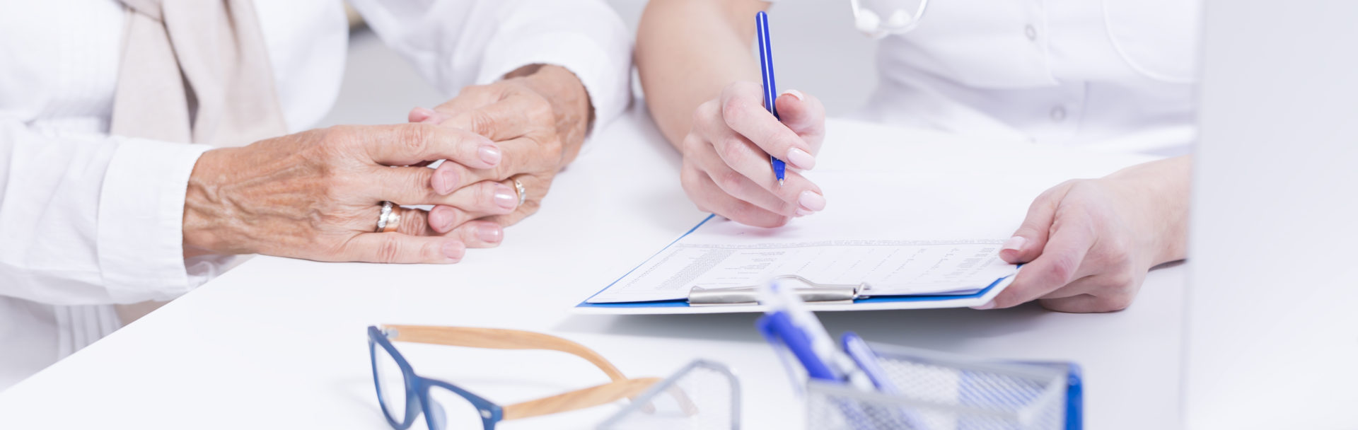 Doctor conducting a medical interview