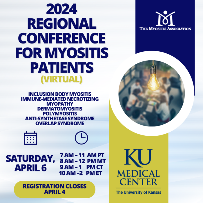 2024 Regional Conference for Myositis Patients hosted by University of