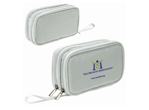 Increase myositis awareness and stash your essentials with this fun pouch!